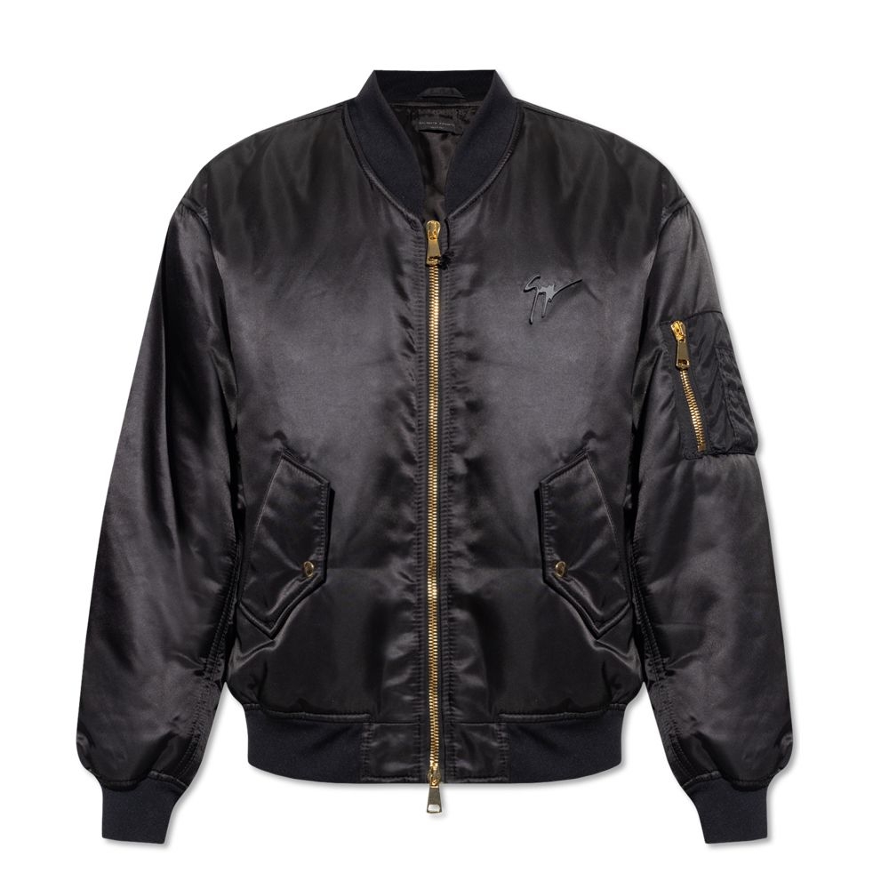 Giuseppe Zanotti Men - Kurtka Typu Bomber Z Logo