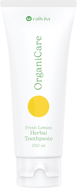 OrganiCare Fresh Lemon Herbal Toothpaste 75 ml Odświeżająca ziołowa pasta do zębów o smaku cytrynowym