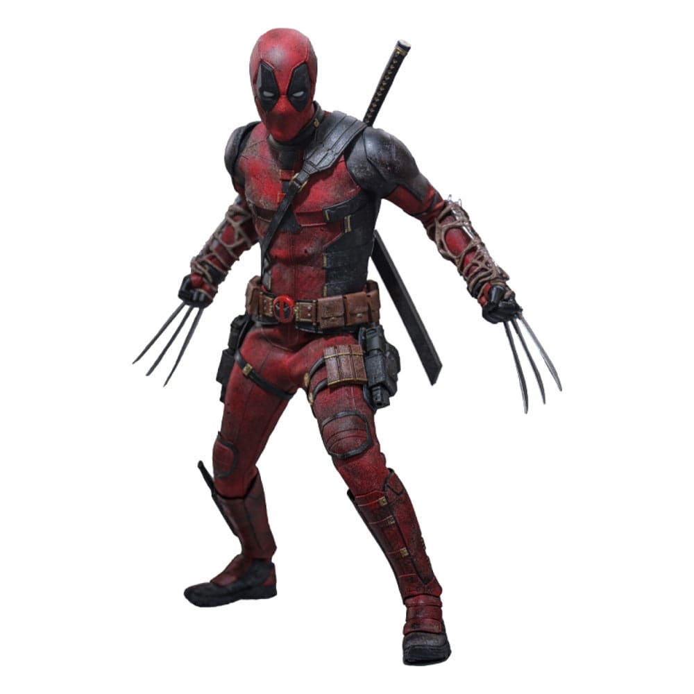 Hot toys, Figurka Deadpool &amp; Wolverine Movie Masterpiece 1/6 - Deadpool (Battling Version)