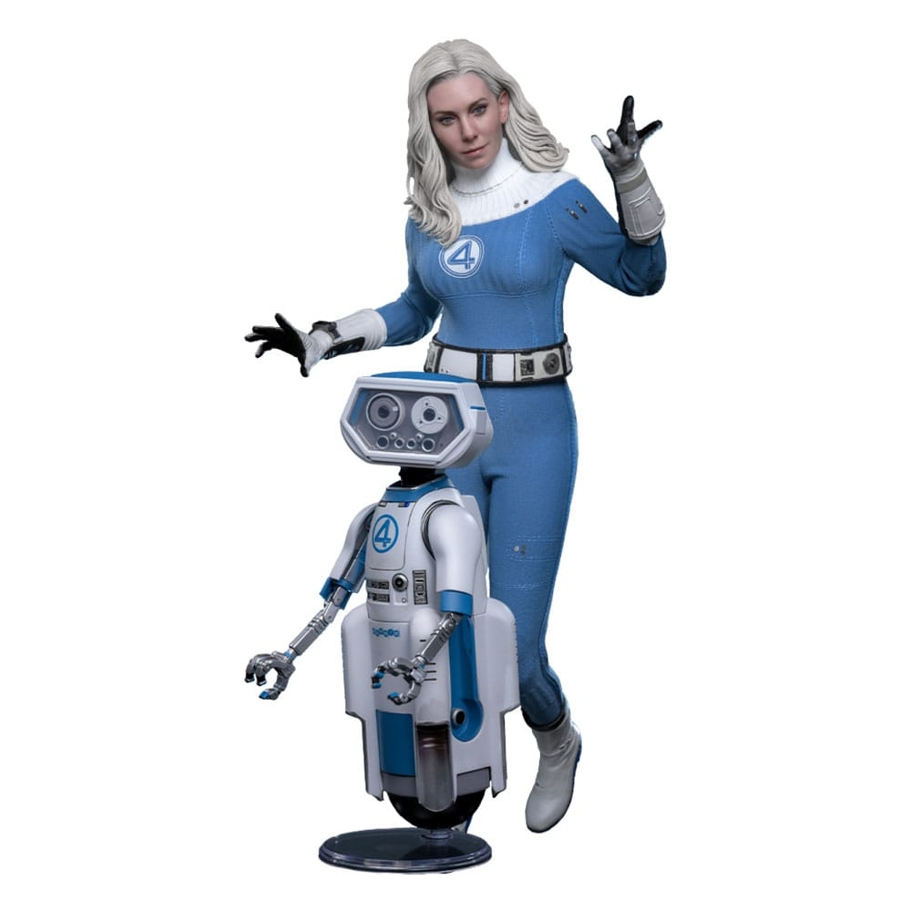 Hot toys, Zestaw 2 figurek The Fantastic Four: First Steps Movie Masterpiece 1/6 - Invisible Woman &amp; H.E.R.B.I.E. (MMS824)