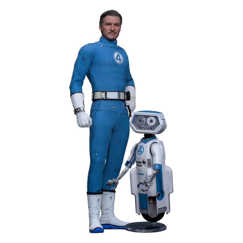 Hot toys, Zestaw 2 figurek The Fantastic Four: First Steps Movie Masterpiece 1/6 - Mister Fantastic &amp; H.E.R.B.I.E. (MMS822)