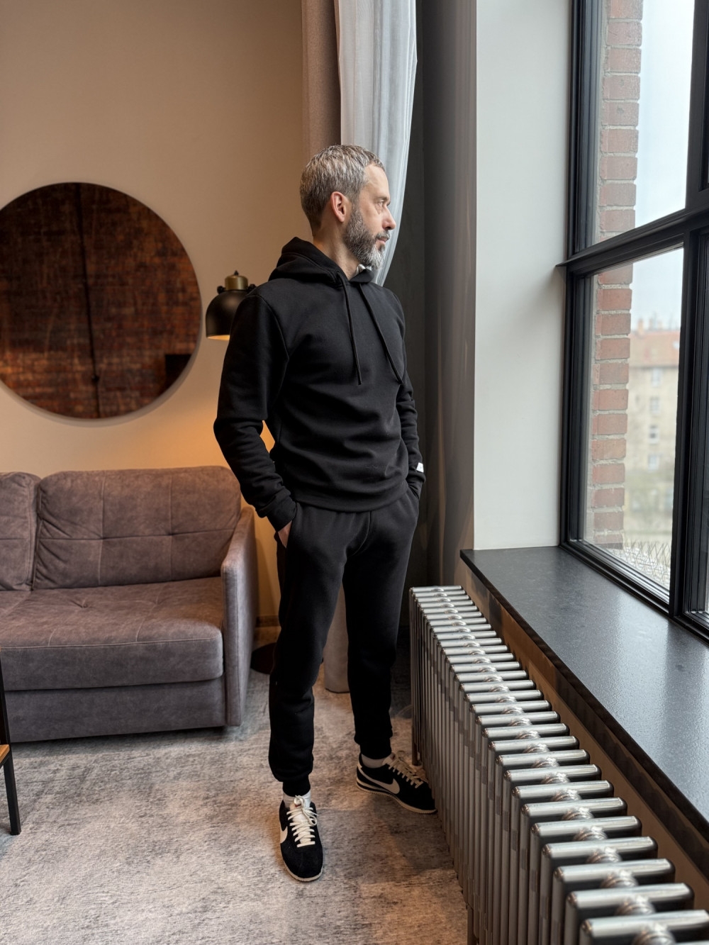 Bluza męska dresowa z kapturem 153