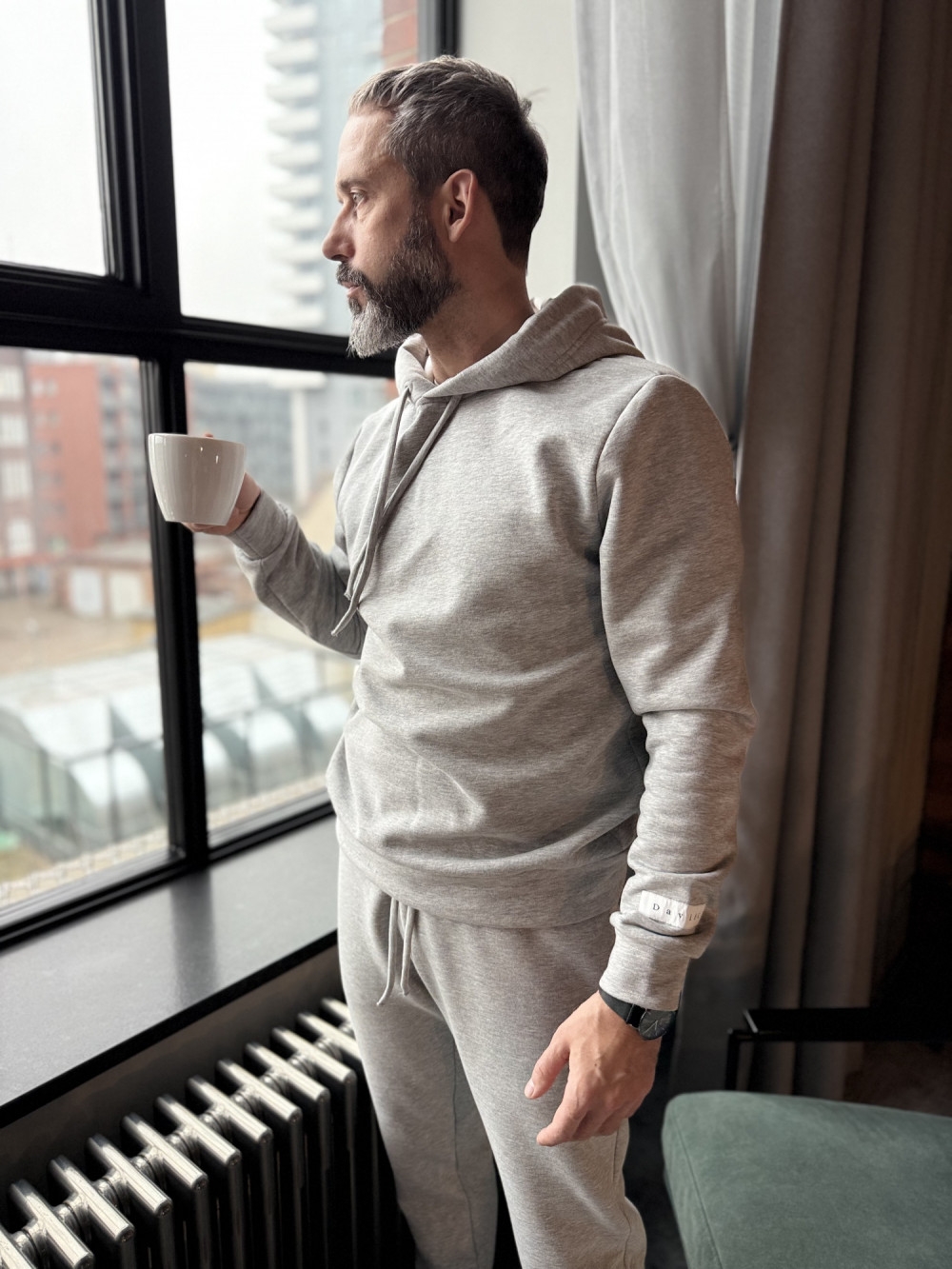Bluza męska dresowa z kapturem 153