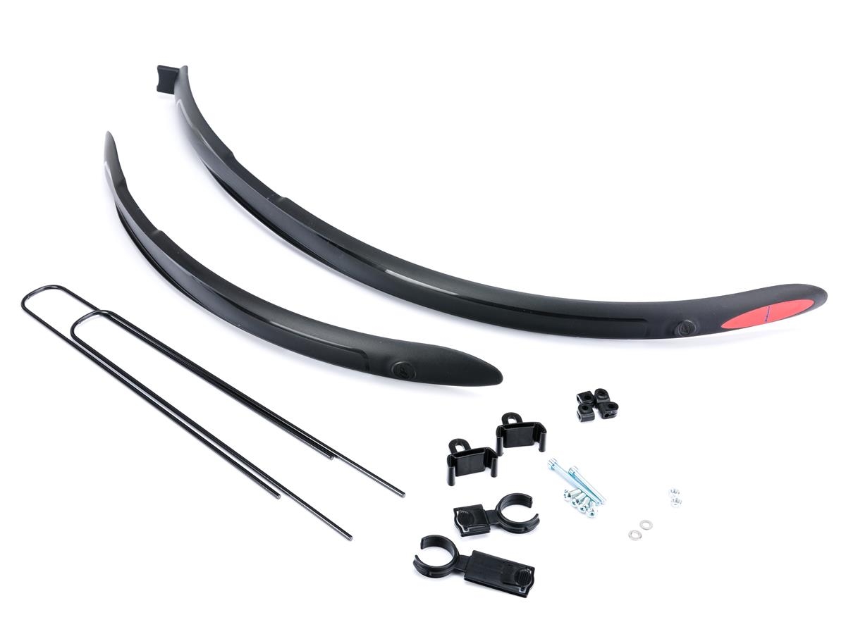 Błotnik 28" POLISPORT COLORADO CITY/ROAD Set, V/B PVC czarny