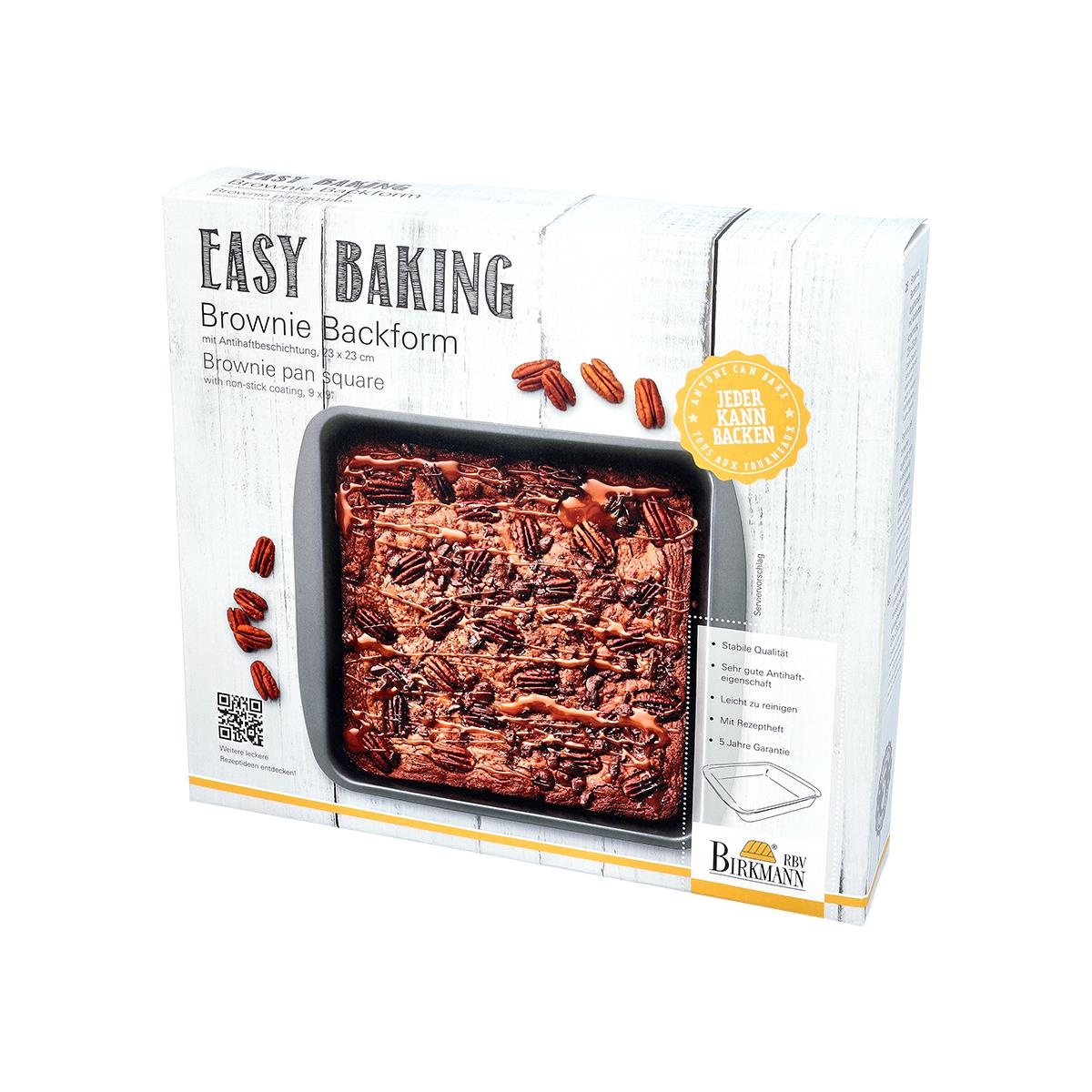 Zdjęcia - Forma do pieczenia Forma do brownie 23 x 23 cm Easy Baking Birkmann 