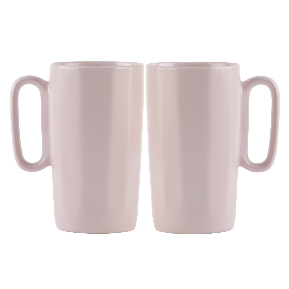 Фото - Кухоль Vialli Design Dwa kubki ceramiczne z uszkiem 330 ml Fuori różowe 30060  