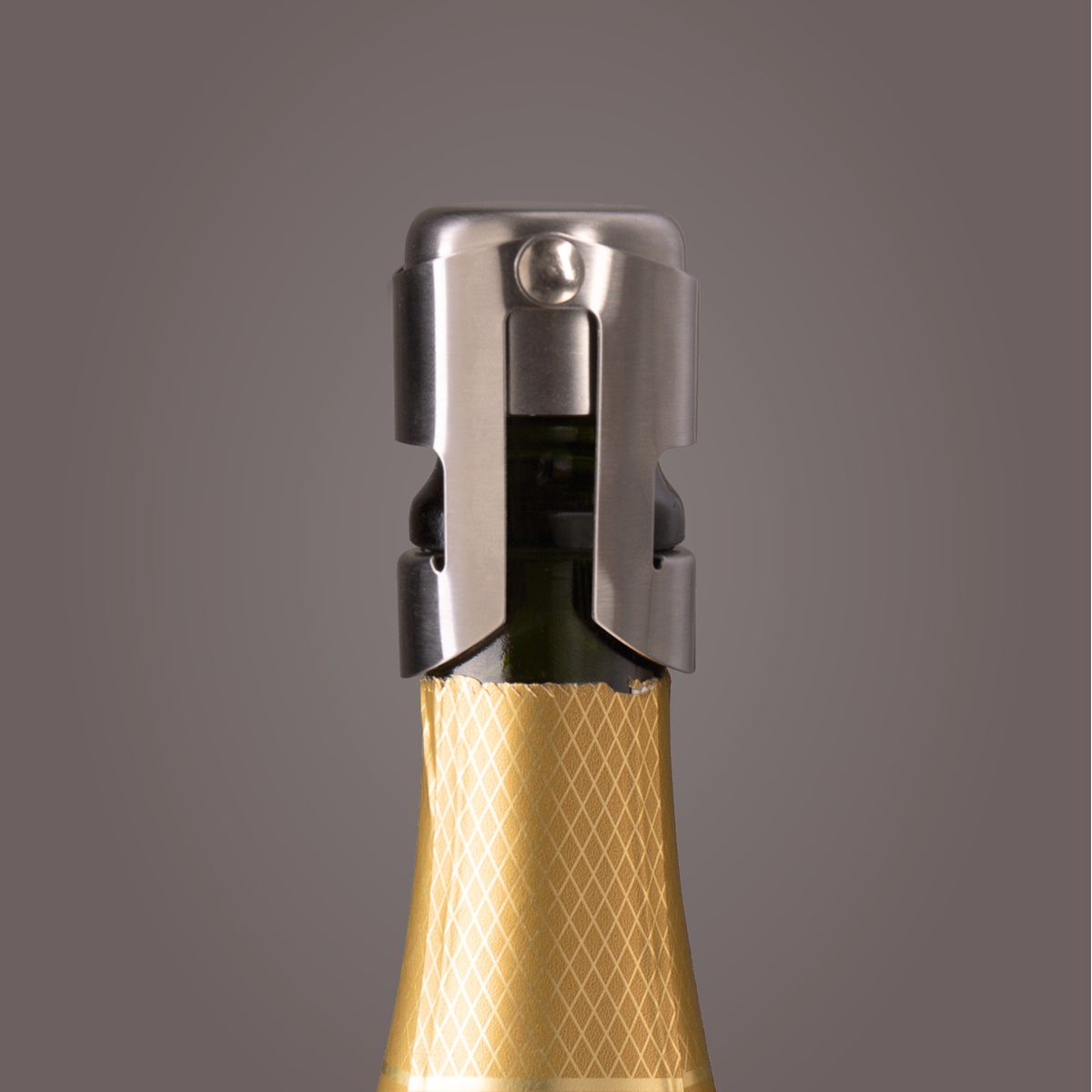 Zdjęcia - Wyposażenie baru VacuVin Korek do szampana stalowy - Vacu Vin 