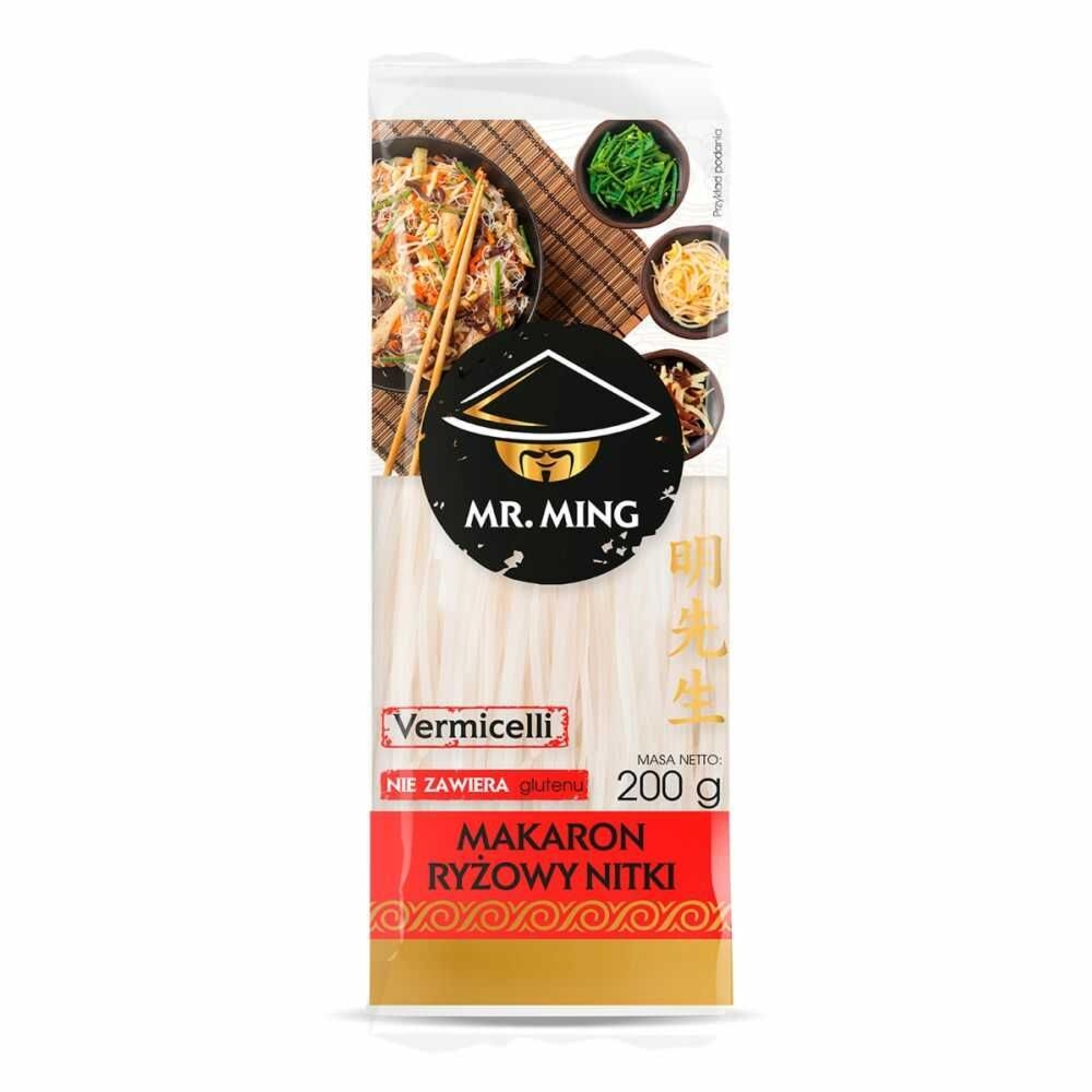 Makaron Ryżowy NITKA VERMICELLI 200 g - Mr. Ming