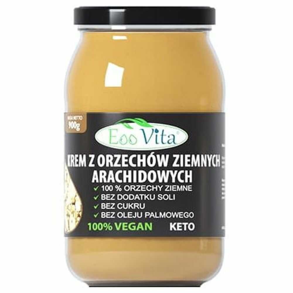 Krem z Orzechów Ziemnych 100% 900 g - EOOVITA- Krem Orzechowy