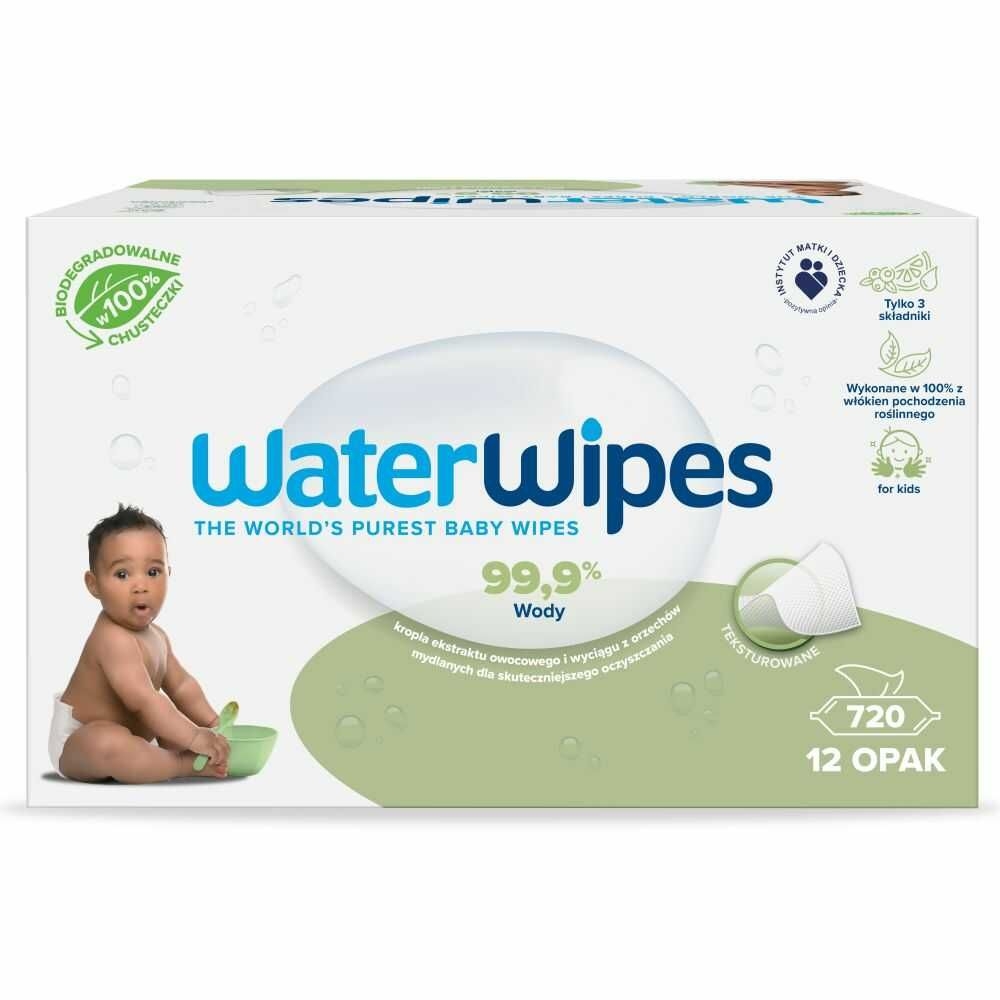 Фото - Засіб гігієни Chusteczki Nawilżane dla Niemowląt Kids Soap 720 Sztuk  - Water Wipes(12 x 60 Sztuk)