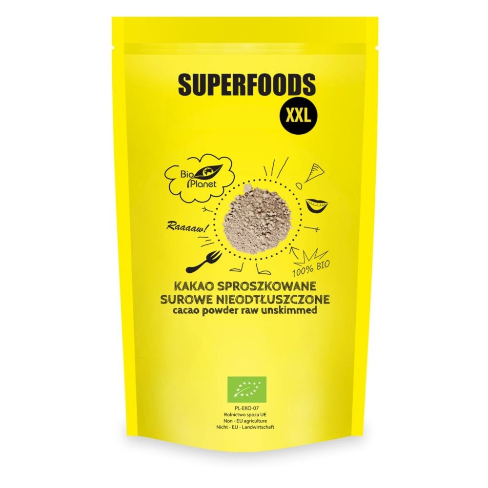 Kakao Sproszkowane Surowe Nieodtłuszczone Bio 400 g - Bio Planet