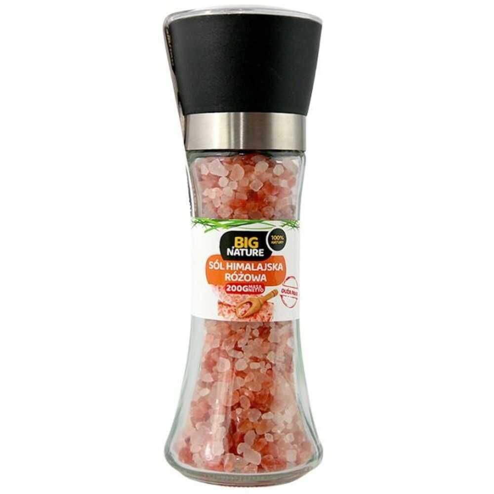 Sól Himalajska Różowa Gruba Młynek 200 g - Big Nature