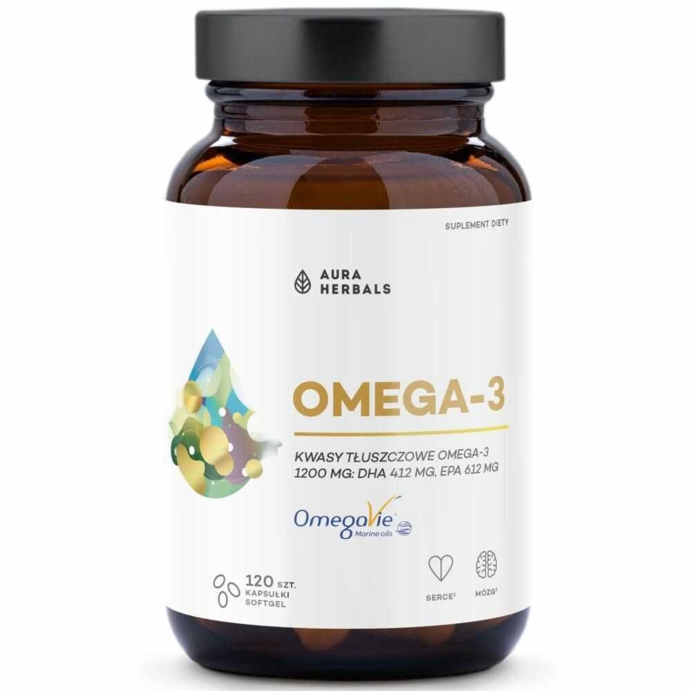Omega-3 120 Kapsułek - Aura Herbals