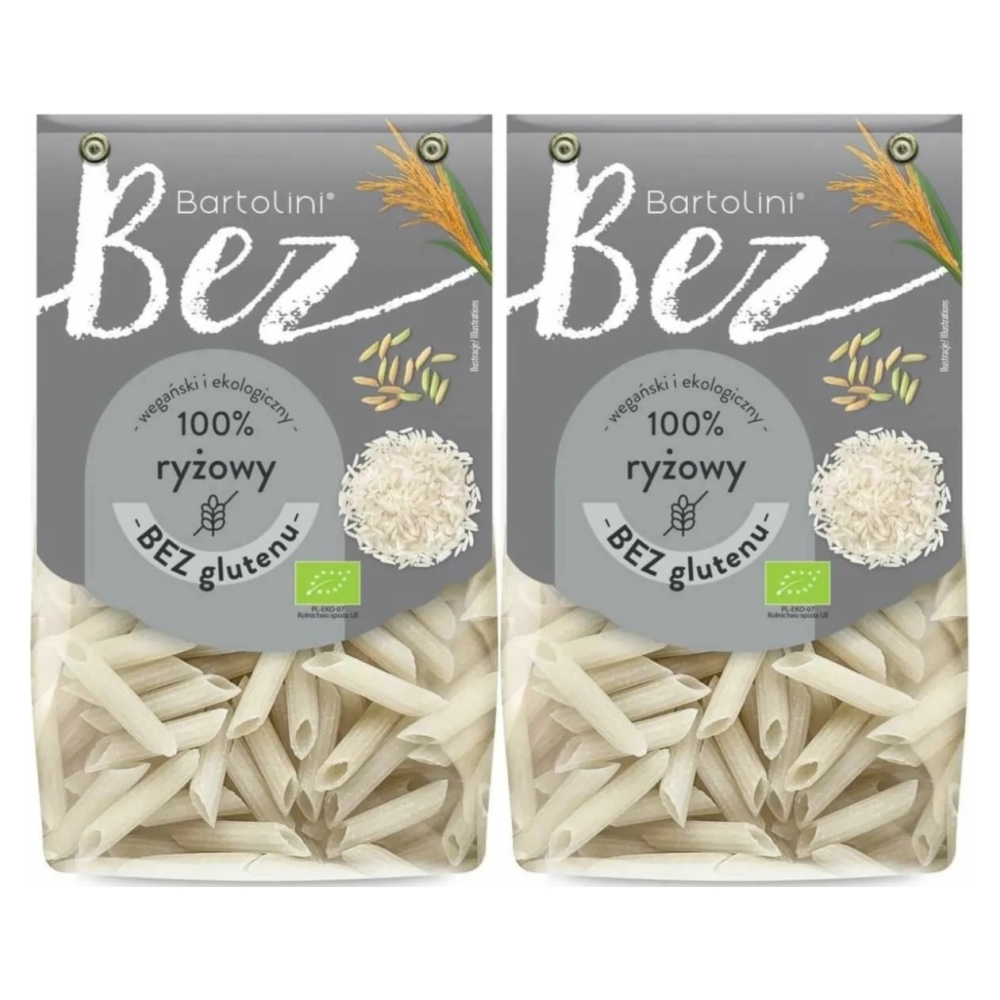 2 x Makaron Ryżowy Penne Bezglutenowy BIO 250 g - Bartolini