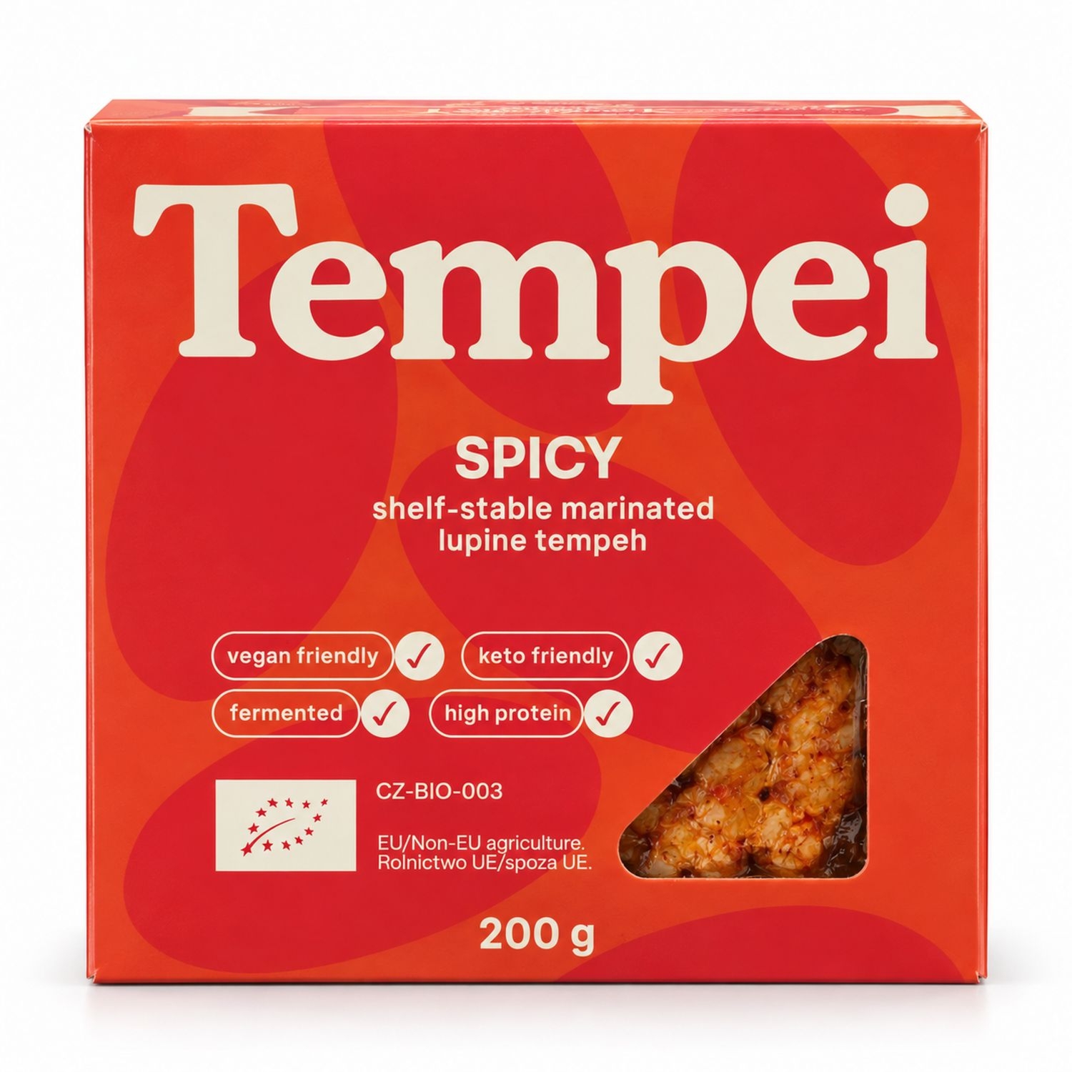 Tempeh z Łubinu Marynowany Pikantny BIO 200 g - Tempei