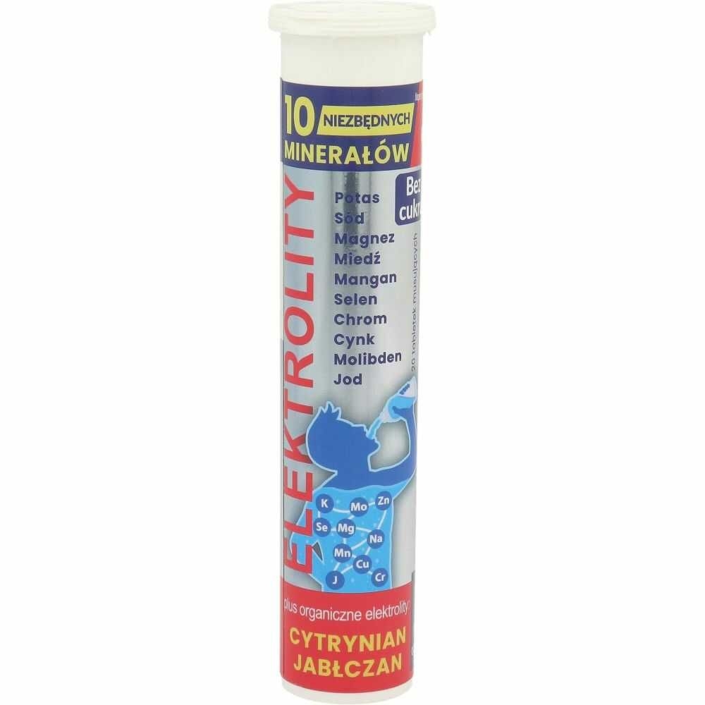 Elektrolity 10 Minerałów 20 Tabletek Musujących - Uniphar