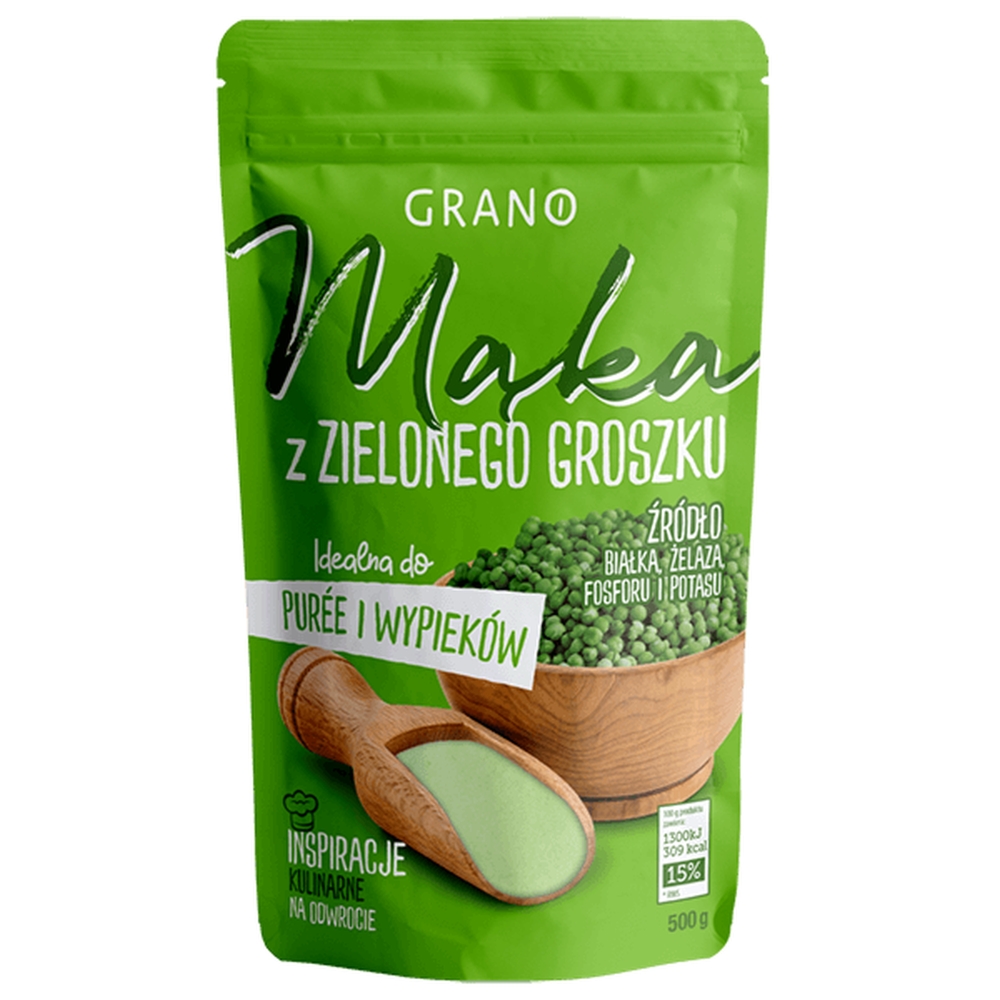 Mąka z Zielonego Groszku 500 g - Grano