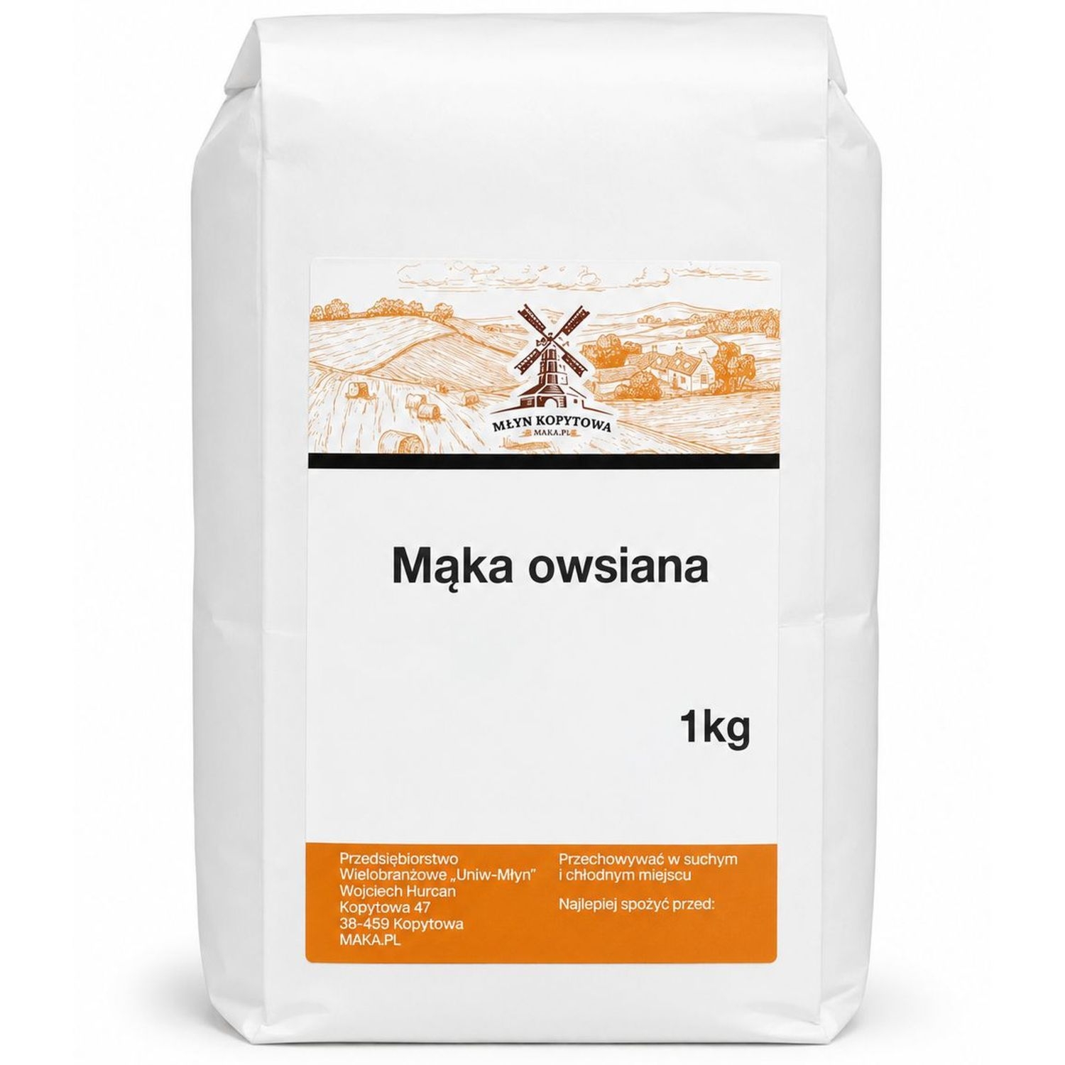 Mąka Owsiana 1 kg - Młyn Kopytowa