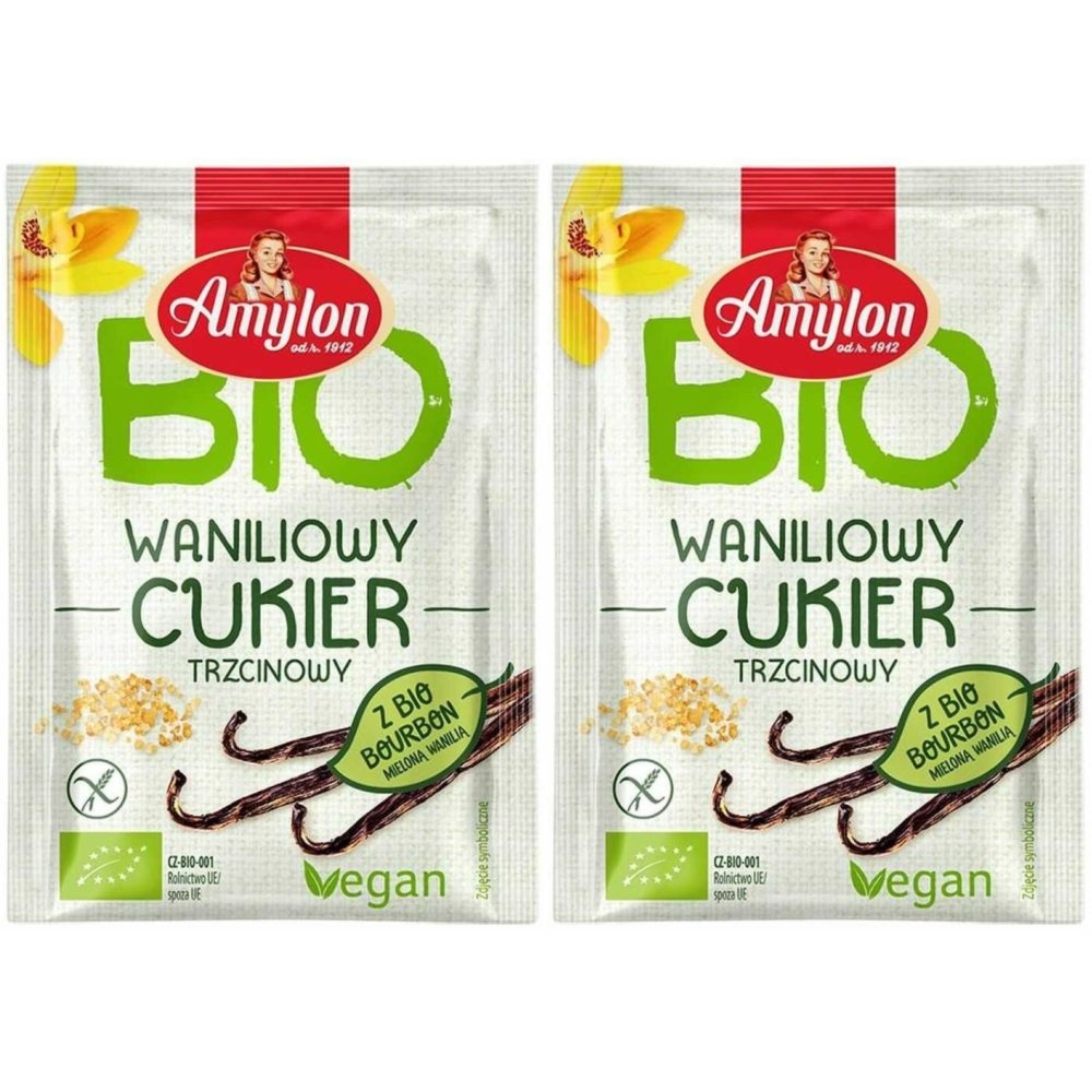 2 x Cukier Waniliowy Trzcinowy Bio 8 g - Amylon