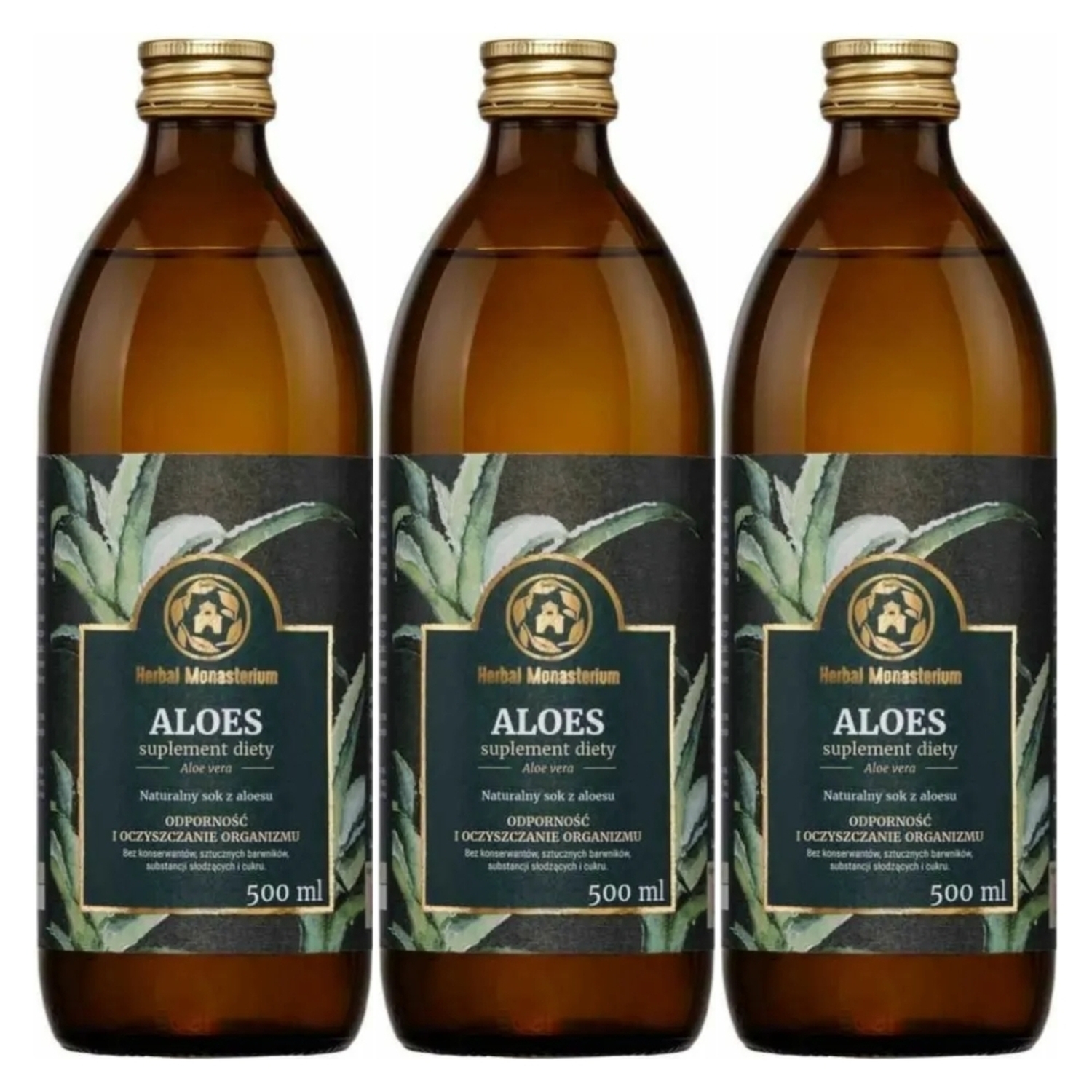 3 x Aloes 500 ml - Herbal Monasterium