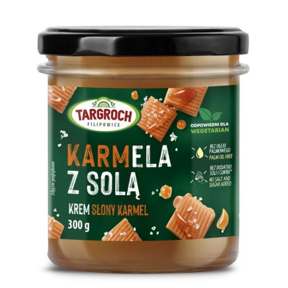 Krem o Smaku Karmelowym z Solą Morską 300 g - Targroch