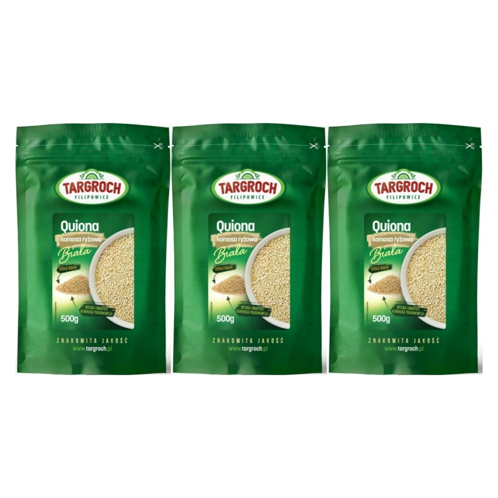 3 x Quinoa (Komosa Ryżowa Biała) 500 g - Targroch