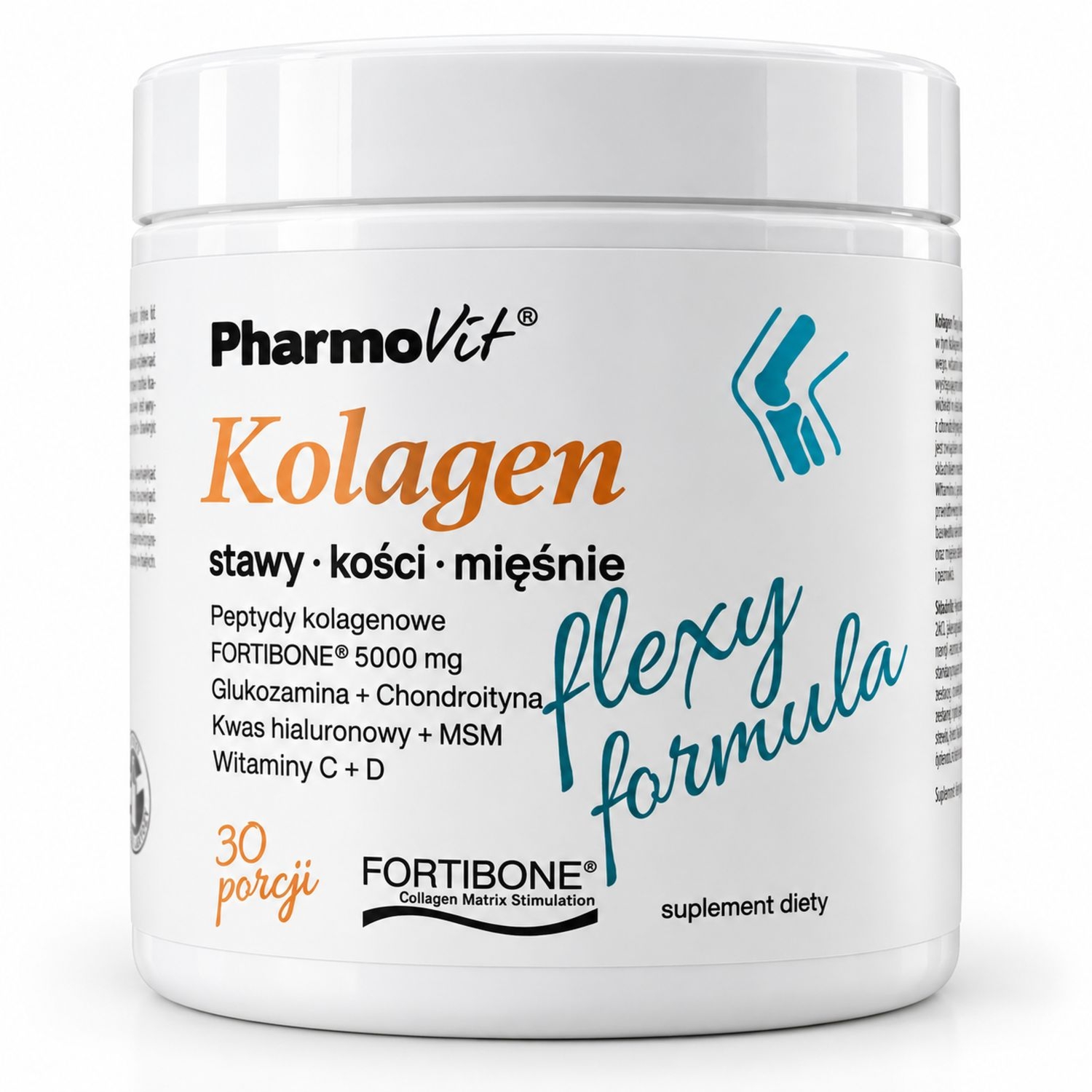 Kolagen Flexy Formula Stawy Kości Mięśnie Smak Bananowy 196 g (30 Porcji) - Pharmovit