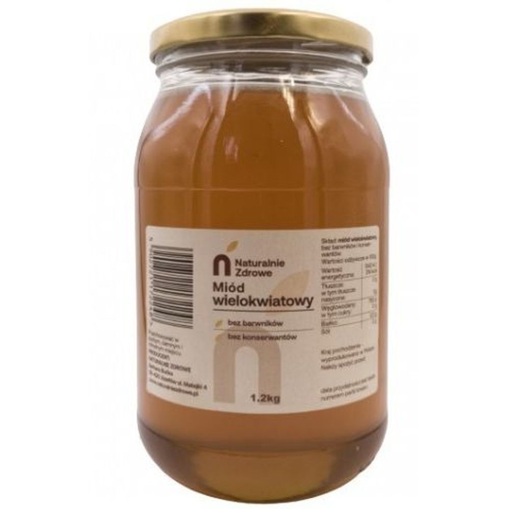 Miód Wielokwiatowy 1,2 kg - Naturalnie Zdrowe