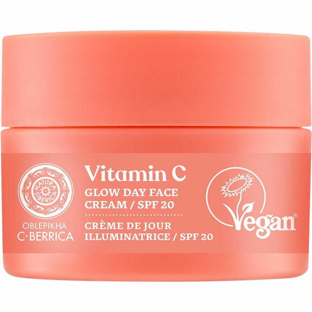Krem do Twarzy Rozświetlający z Witaminą C i Filtrem SPF 20 50 ml - Natura Siberica