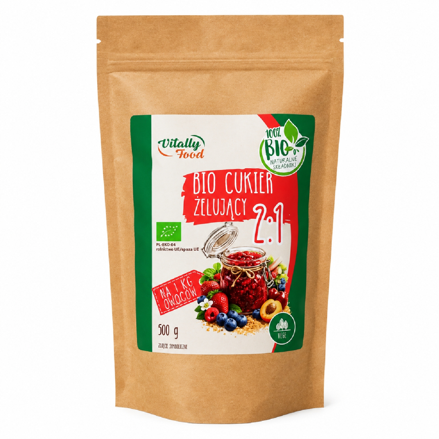 BIO Cukier Żelujący 2:1 500 g Vitally Food
