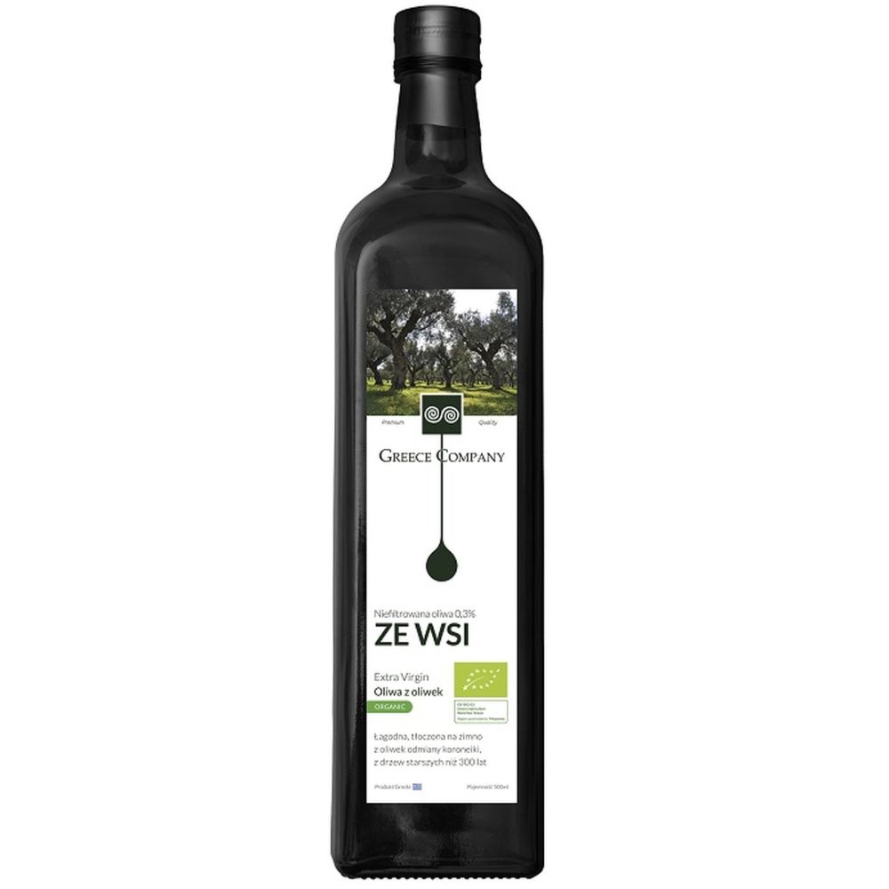 Oliwa z Oliwek Extra Virgin Ze Wsi Niefiltrowana Bio 500 ml - Greece Company