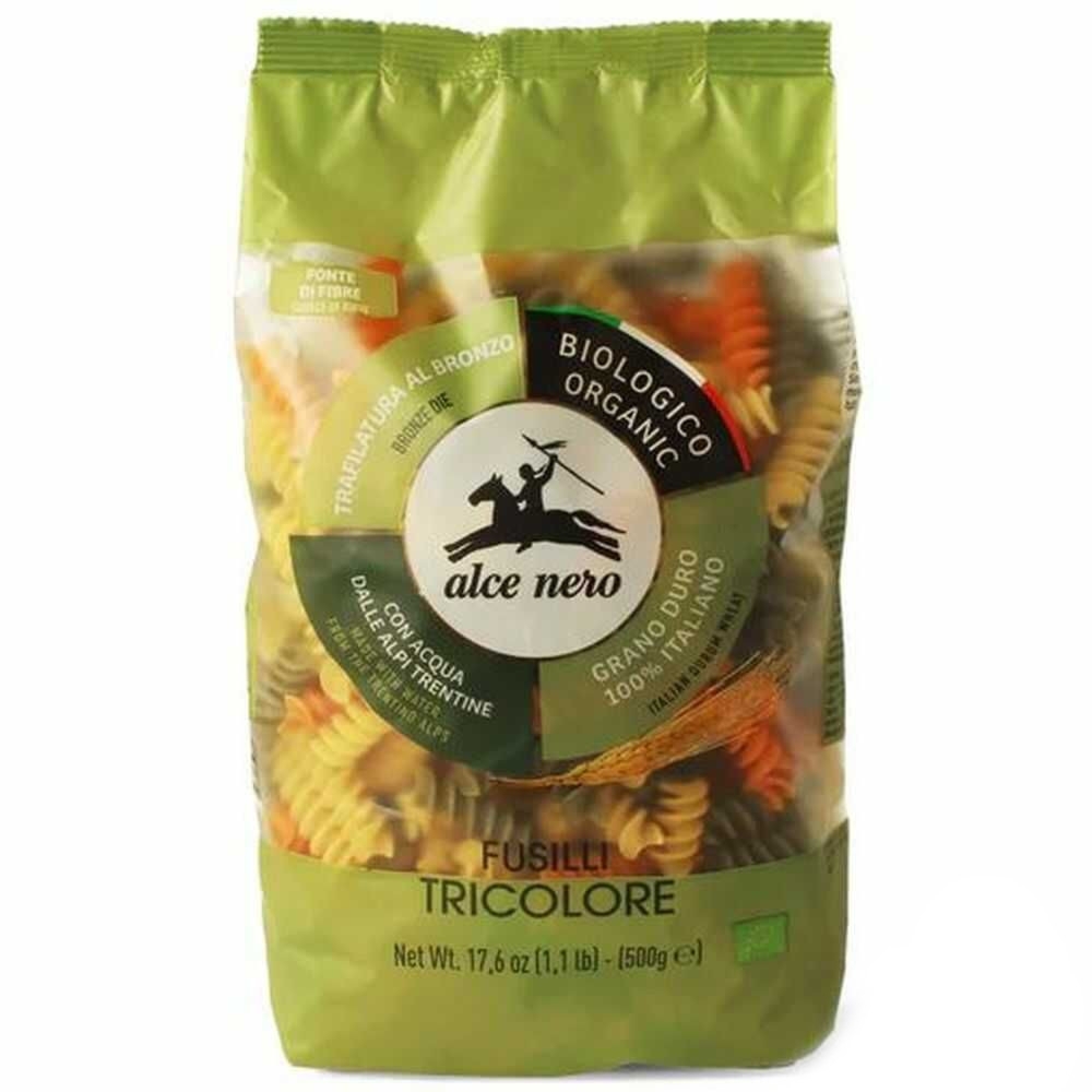 Makaron Fusilli Trójkolorowy Bio 500 g - Alce Nero