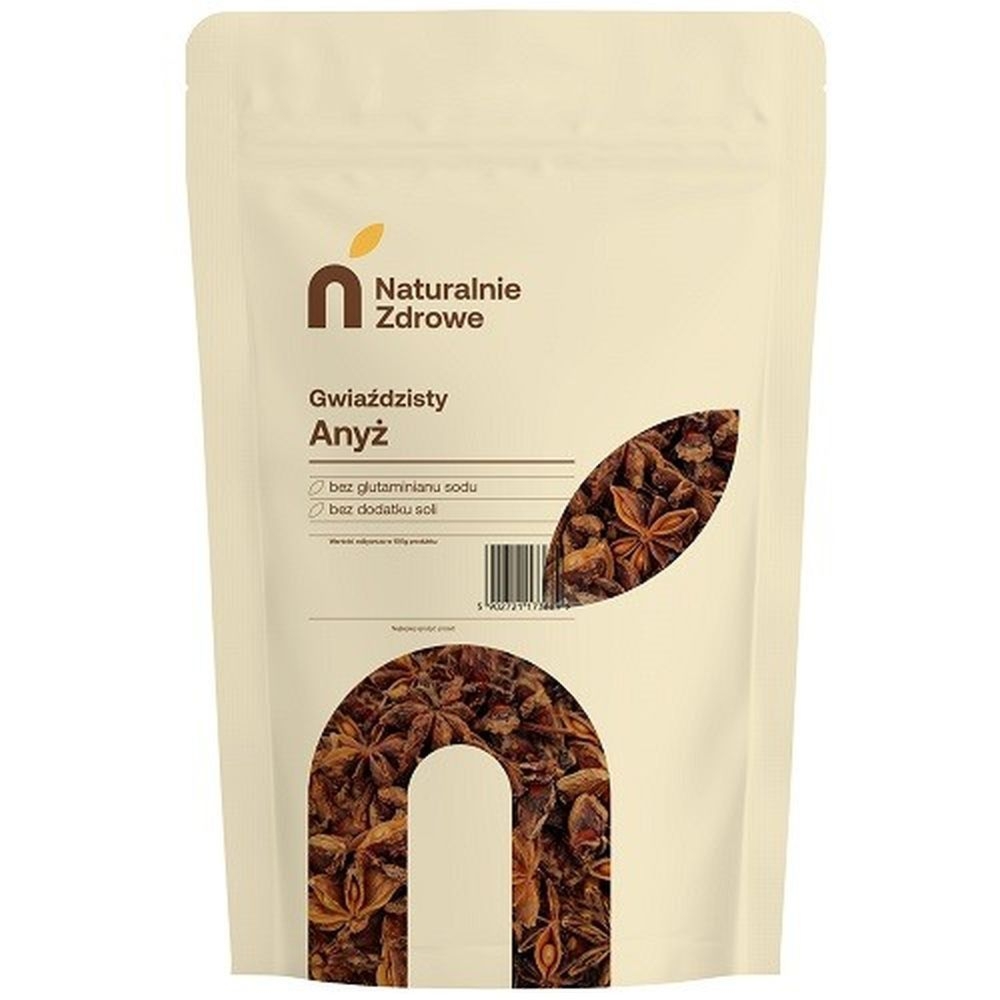 Anyż Gwiazdkowy 100 g - Naturalnie Zdrowe - Anyż Gwiaździsty, Anyżowe Gwiazdki