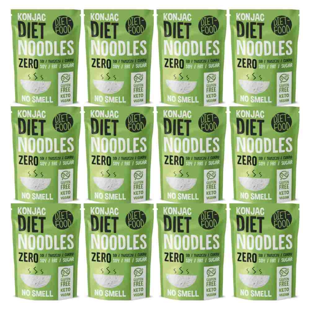12 x Makaron Shirataki Konjac Noodles Zero 200 g - Diet-Food