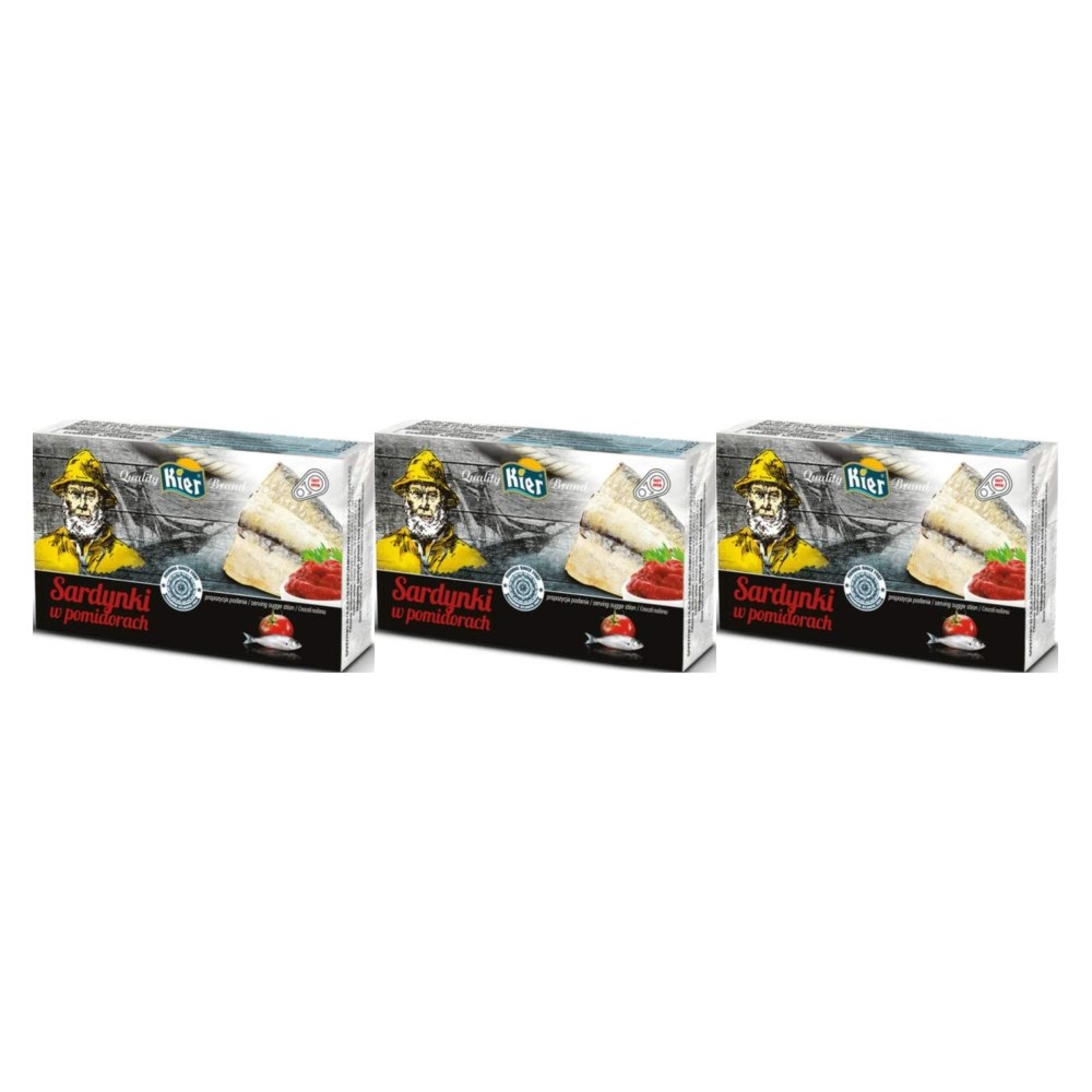 3 x Sardynki w Pomidorach 120 g (88 g) - Kier