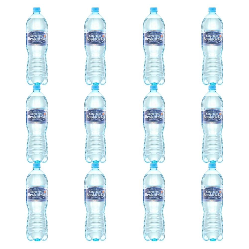 12 x Woda Źródlana Naturalnie Alkaliczna ph 7,7 Niegazowana 1,5 l - Kuracjusz Beskidzki