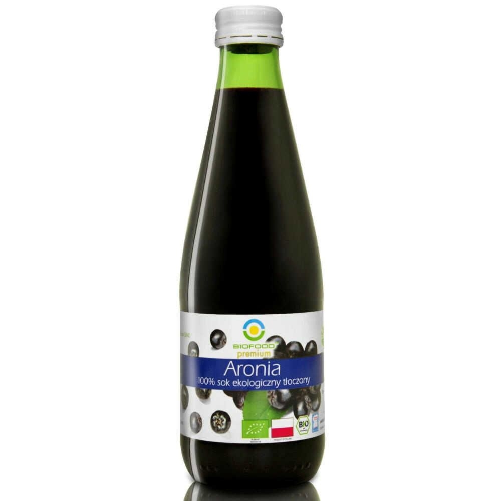 Sok z Aronii Tłoczony Bio 300 ml - Bio Food