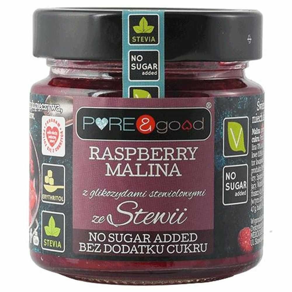 Malina ze Stewią Bez Dodatku Cukru 200 g - Pure&Good