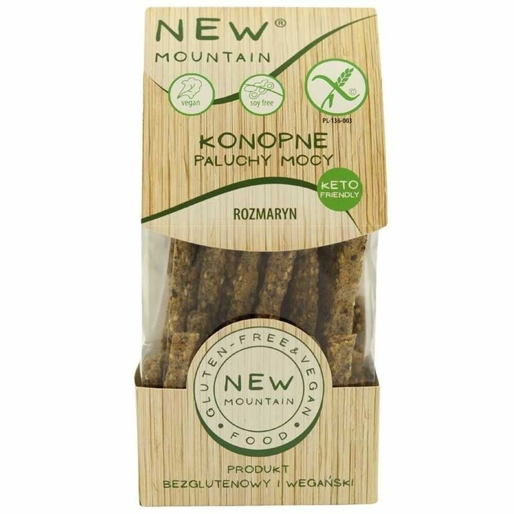 Paluchy Mocy Konopne z Rozmarynem Bezglutenowe 200 g - New Mountain