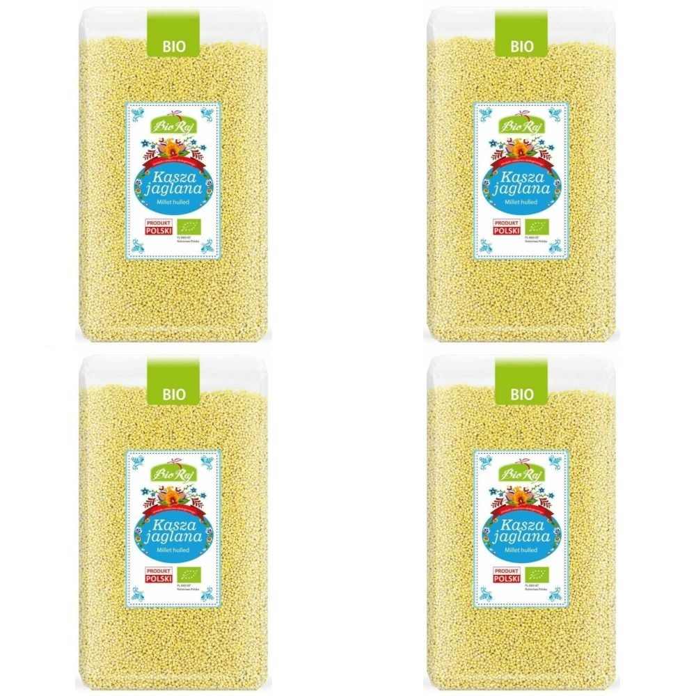 4 x Polska Kasza Jaglana Bio 1 kg - Bio Raj