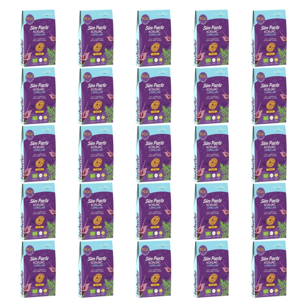 25 x Makaron Konjac Capellini Bezglutenowy Bio 270 g (200 g) - SLIM PASTA