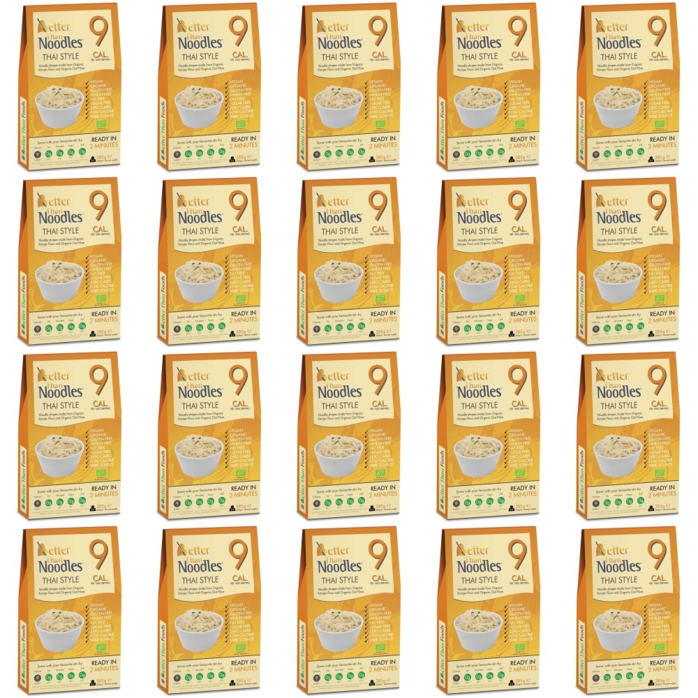 20 x Makaron Konjac Noodle Thai Style Bio 385g/300g = 7700g/6000g - Better Than Noodles