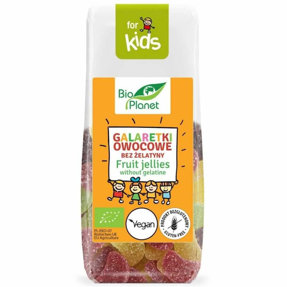 Galaretki Owocowe Bez Żelatyny Bezglutenowe Bio 100 g - Bio Planet