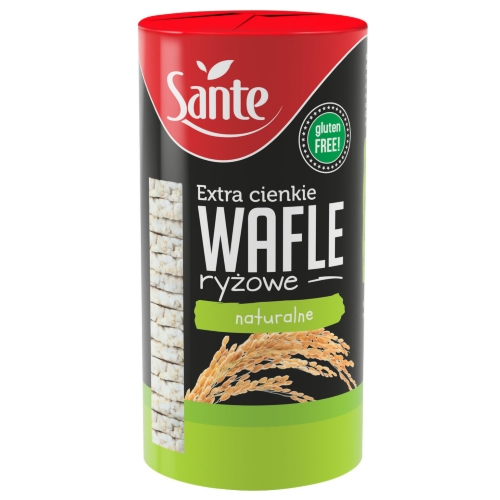 Extra Cienkie Wafle Ryżowe Naturalne Bezglutenowe 110 g - Sante
