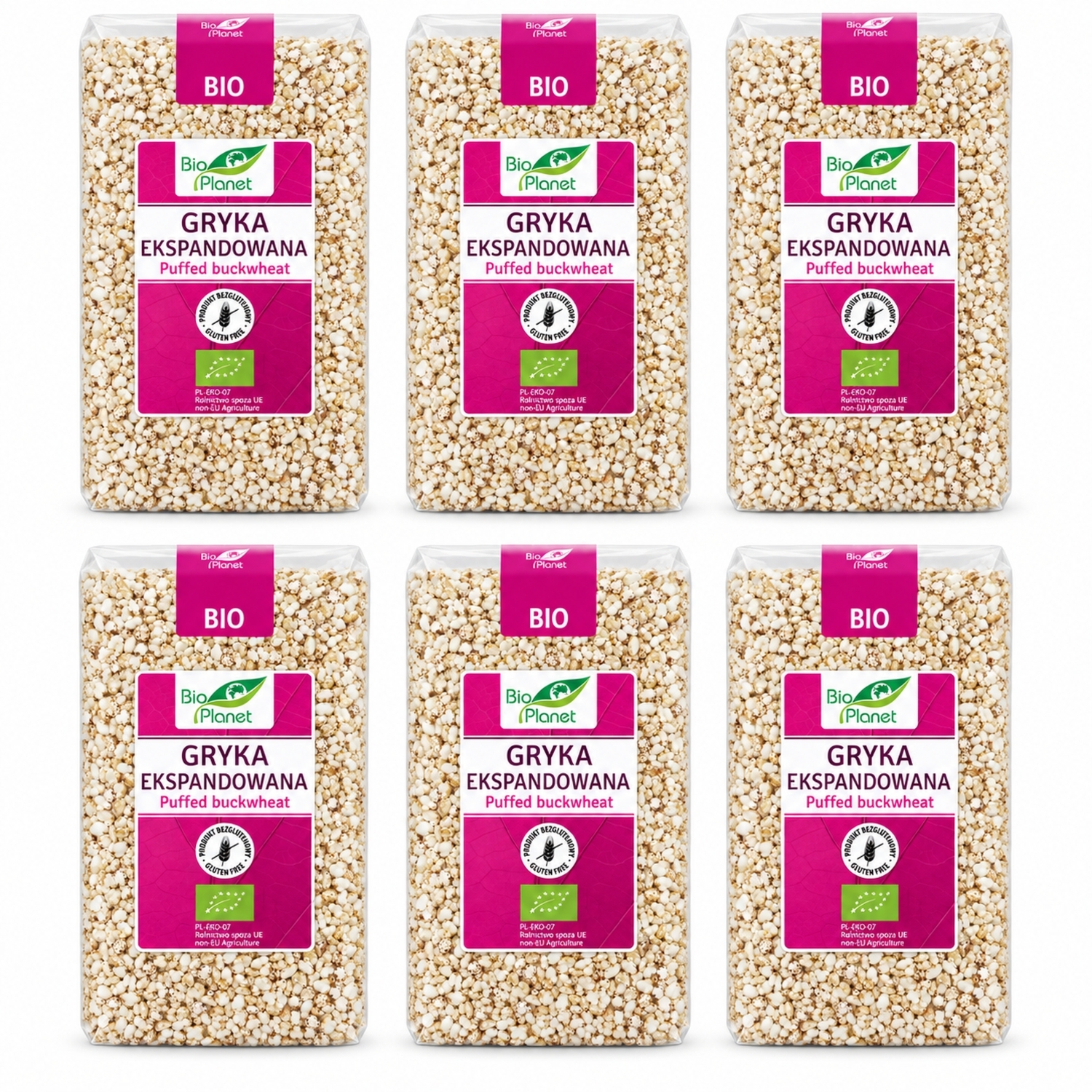 6 x Gryka Ekspandowana Bezglutenowa Bio 100 g - Bio Planet