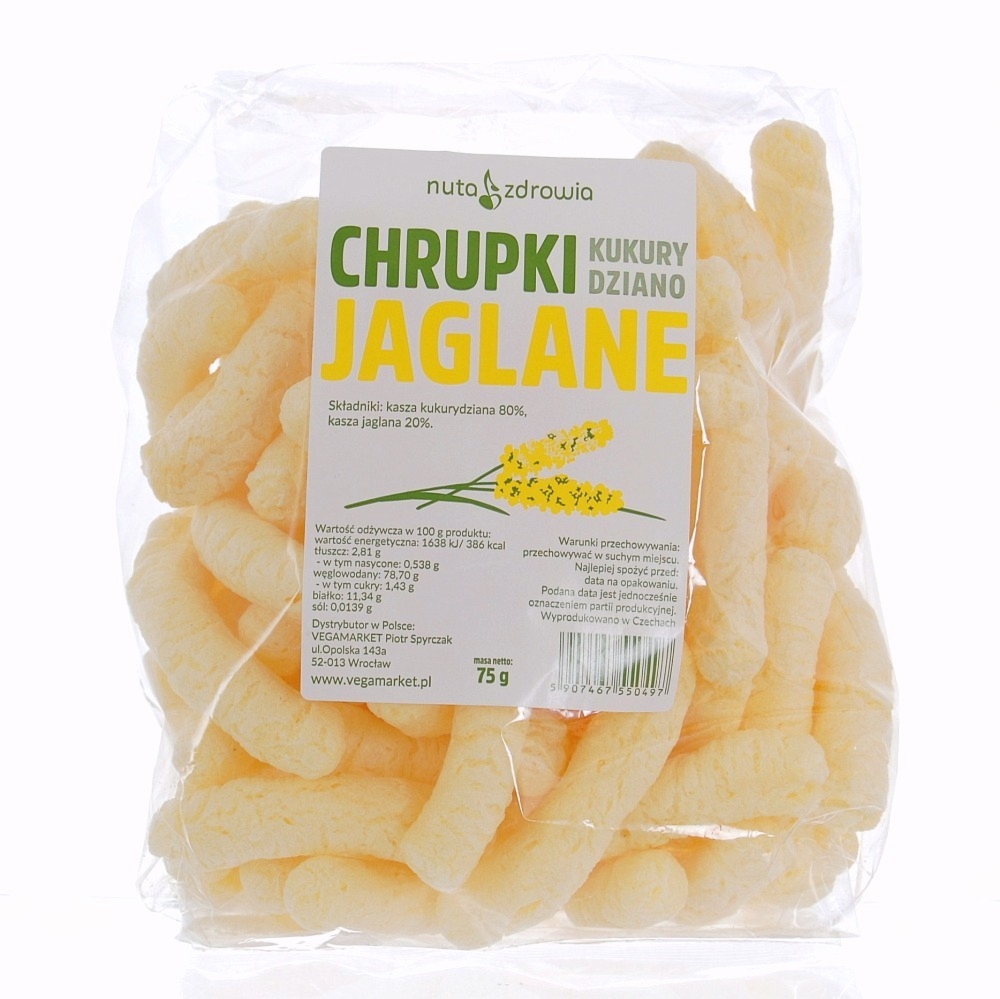 Chrupki Kukurydziane-Jaglane 75 g Nuta zdrowia