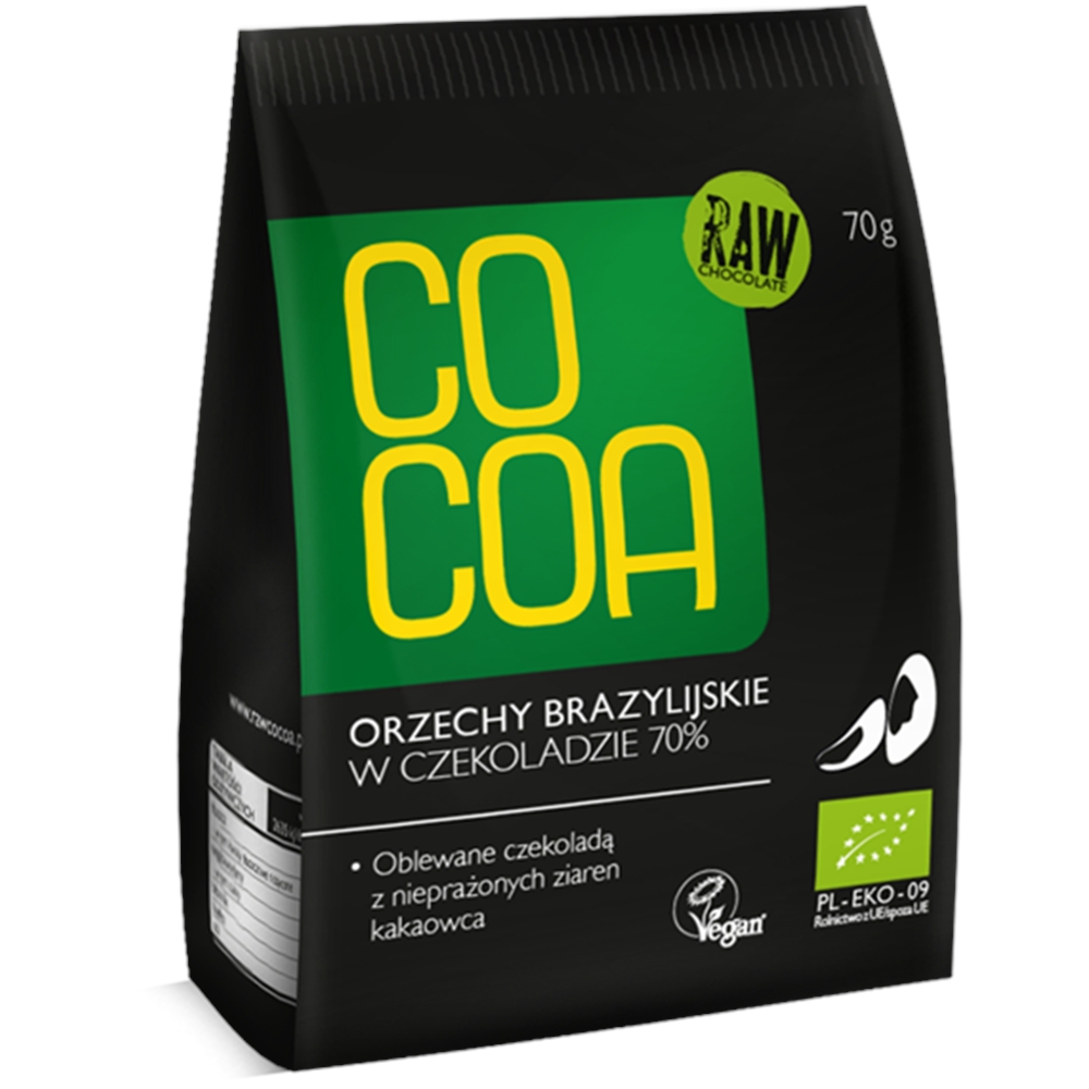 Orzechy Brazylijskie w Czekoladzie Bio 70 g - Cocoa