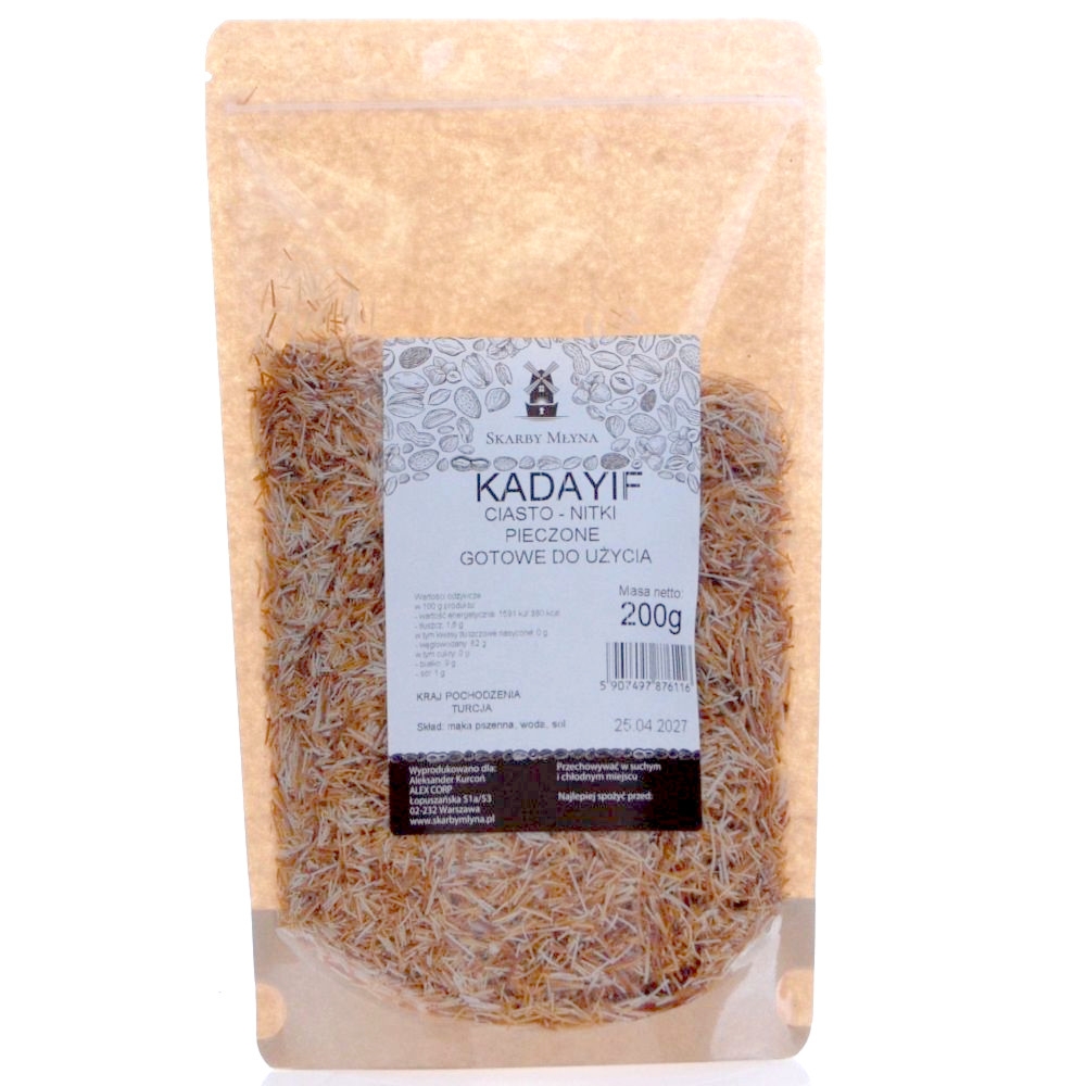 Ciasto Kadayif (Kataifi) Nitki Pieczone 200 g - Skarby Młyna