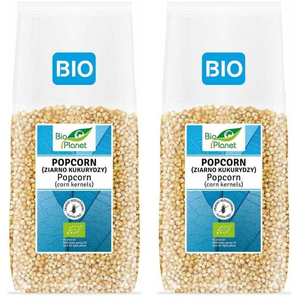 2 x Popcorn Ziarno Kukurydzy Bezglutenowe Bio 1 kg - Bio Planet