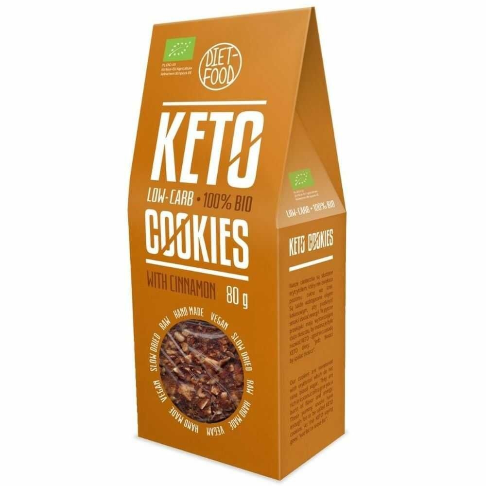 Ciasteczka Keto z Cynamonem Bio 80 g - Diet-Food